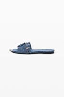 platte denim sandaal - BLUE - 41