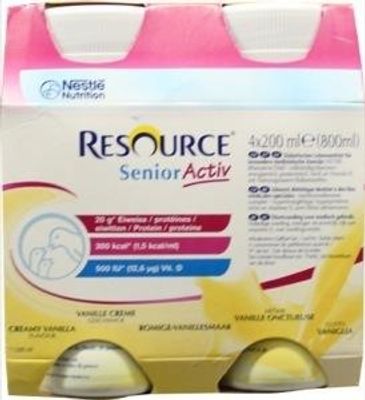Resource Senioractiv vanillle 200ml (4 st)