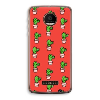 Mini cactus: Motorola Moto Z Force Transparant Hoesje