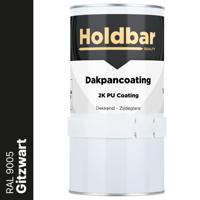 Holdbar Dakpancoating Gitzwart (RAL 9005) 1 Kg
