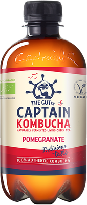 Captain Kombucha Pomegranate (12 x 400 ml)