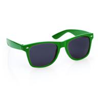 Hippe Party zonnebril - groen - plastic - UV400 - verkleedbril - carnaval/verkleed