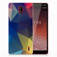 Nokia 1 Plus | TPU Hoesje | Polygon Dark