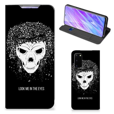 Mobiel BookCase Samsung Galaxy S20 Skull Hair Mobiel BookCase Samsung Galaxy S20 Skull Hair