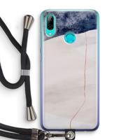 Stone White: Huawei P Smart (2019) Transparant Hoesje met koord