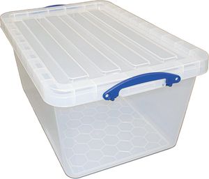 Really Useful Box opbergdoos 61 l, nestbaar, transparant