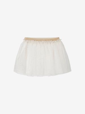 Tulle-jurk voor een speciale gelegenheid voor baby's wit
