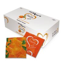 moreamore - condoom tasty skin mandarijn 100 st. - thumbnail