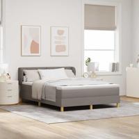 Boxspringbed met matras creme 90x200 cm stof Taupe 140 x 200 cm