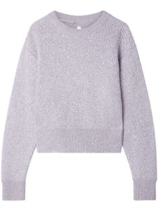 Stella McCartney sequin-embellished wool-blend jumper - Gris