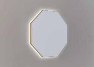 Thebalux M15 spiegel 100x100cm met verlichting en verwarming messing