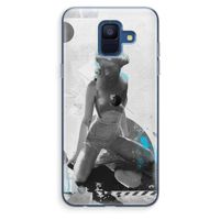 I will not feel a thing: Samsung Galaxy A6 (2018) Transparant Hoesje