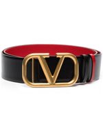 Valentino Garavani ceinture VLogo Signature 40mm à design réversible - Noir