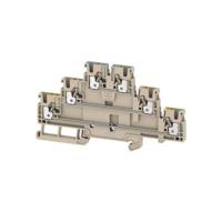 Weidmüller 2428840000 Doorgangsklem 3-etages 5.1 mm Spanveer Beige 50 stuk(s)