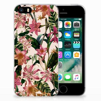 Apple iPhone SE | 5S | TPU Case | Flowers