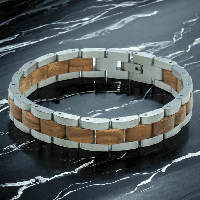 TimberWood Noble - Olijfhouten Schakelarmband