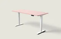Desktronic HomePro bureau Wit / Zachtroze / 180x80 cm