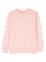 Off-White Kids sweat à imprimé Arrows - Rose - thumbnail