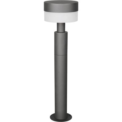 LED Tuinverlichting - Staande Buitenlamp - Trion Enzo - 8W - Warm Wit 3000K - Rond - Antraciet - Aluminium
