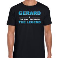 Gerard Voornaam cadeau - The man, The myth the legend - zwart - voor heren - verjaardag