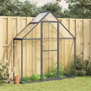 VidaXL Tuinkas met basisframe 169x58x195 cm aluminium antracietkleurig