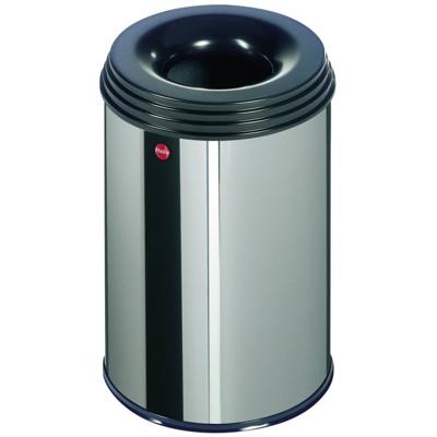 Hailo 0915-022 profiline safe m prullenbak 14l rvs/zwart