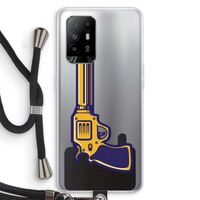 Pew Pew Pew: Oppo A95 5G Transparant Hoesje met koord