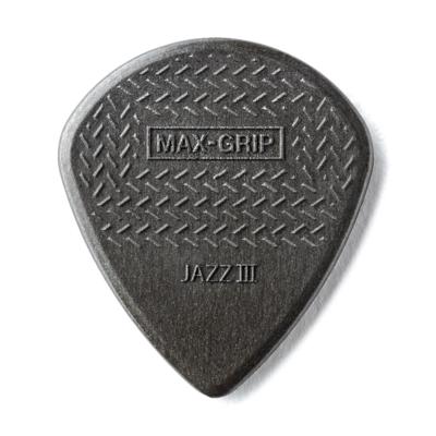 Dunlop Max Grip Jazz III Plectrum Zwart - Per Stuk