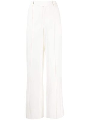 Proenza Schouler pantalon à coupe droite - Blanc