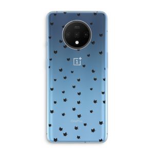 Kleine kattenkopjes: OnePlus 7T Transparant Hoesje