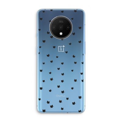 Kleine kattenkopjes: OnePlus 7T Transparant Hoesje