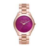 Michael Kors Dames MK3550 Slim Runway Rose-Tone roestvrij stalen horloge