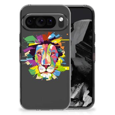 Google Pixel 9 Pro XL Telefoonhoesje met Naam Lion Color Google Pixel 9 Pro XL Telefoonhoesje met Naam Lion Color