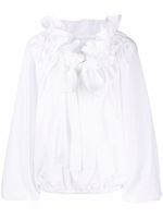 Patou blouse en popeline à manches bouffantes - Blanc