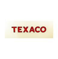 Texaco Logo Glas voor Benzinepomp - 30,8 x 13cm