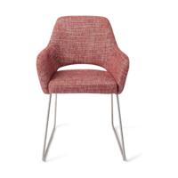 Jesper Home Yanai eetkamerstoel Berry Bars slide steel