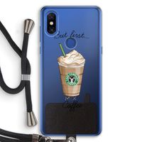 But first coffee: Xiaomi Mi Mix 3 Transparant Hoesje met koord