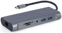 Cablexpert USB-C 7-in-1 multi adapter USB-C dock 7-voudig - 9530507 Cablexpert USB-C 7-in-1 multi adapter USB-C dock 7-voudig - 9530507