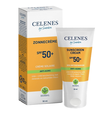 Celenes Herbal Zonnecrème Anti-Age SPF50+