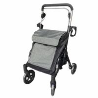 Shopper rollator met grote tas