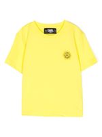 Karl Lagerfeld Kids t-shirt en coton à patch logo - Jaune