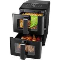 GourmetMaxx 19129 Airfryer 10 l Anti-aanbaklaag, BPA-vrij, CoolTouch-behuizing, Digitale timer, Grillfunctie, Heteluchtfunctie, Multifunctioneel,