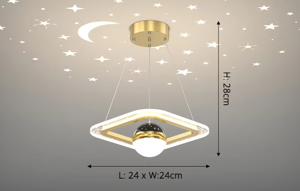LunaNova LED Plafondlamp met Sterrenprojectie