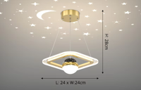 LunaNova LED Plafondlamp met Sterrenprojectie
