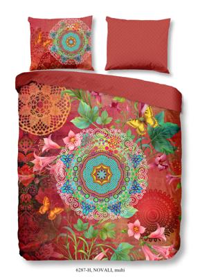 HIP Dekbedovertrek "mandala&apos;s en bloemen" - Multi - (140x200/220 cm) - Katoen Satijn