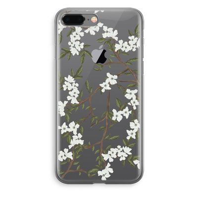 Blossoming spring: iPhone 8 Plus Transparant Hoesje