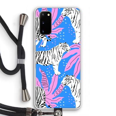 Tijger: Samsung Galaxy S20 Transparant Hoesje met koord