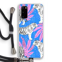 Tijger: Samsung Galaxy S20 Transparant Hoesje met koord