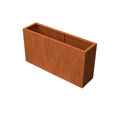 Artesa Rechthoekige plantenbak cortenstaal L150 x B40 x H80 cm - Geroba