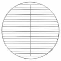 VidaXL Barbecuerooster zilver 43 x 43 cm roestvrij staal